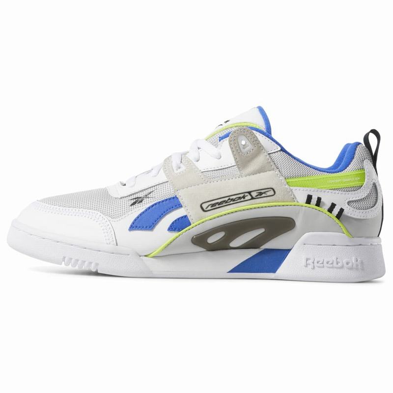 Reebok Workout Plus Ati 90s Tenisky Damske - Biele/Čierne/Svetlo Zelene SW1108VZ